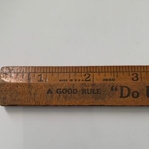 VINTAGE WOOD RULER Coca Cola